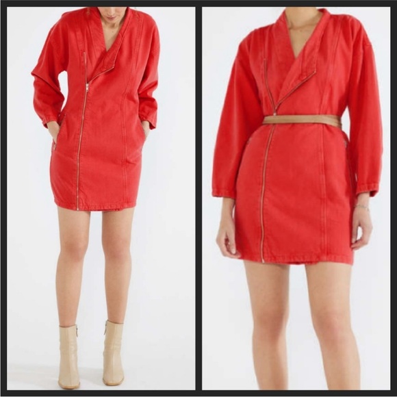 Ética Charley Biker Denim Dress NWT - Picture 1 of 4
